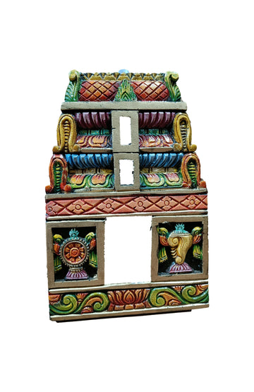 Wooden Wall Hanging Multicolour Sangu Chakara Wall Decor