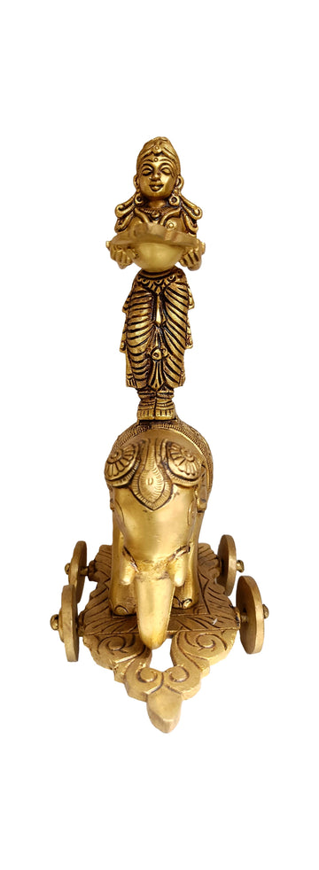 Brass Elephant Lamp