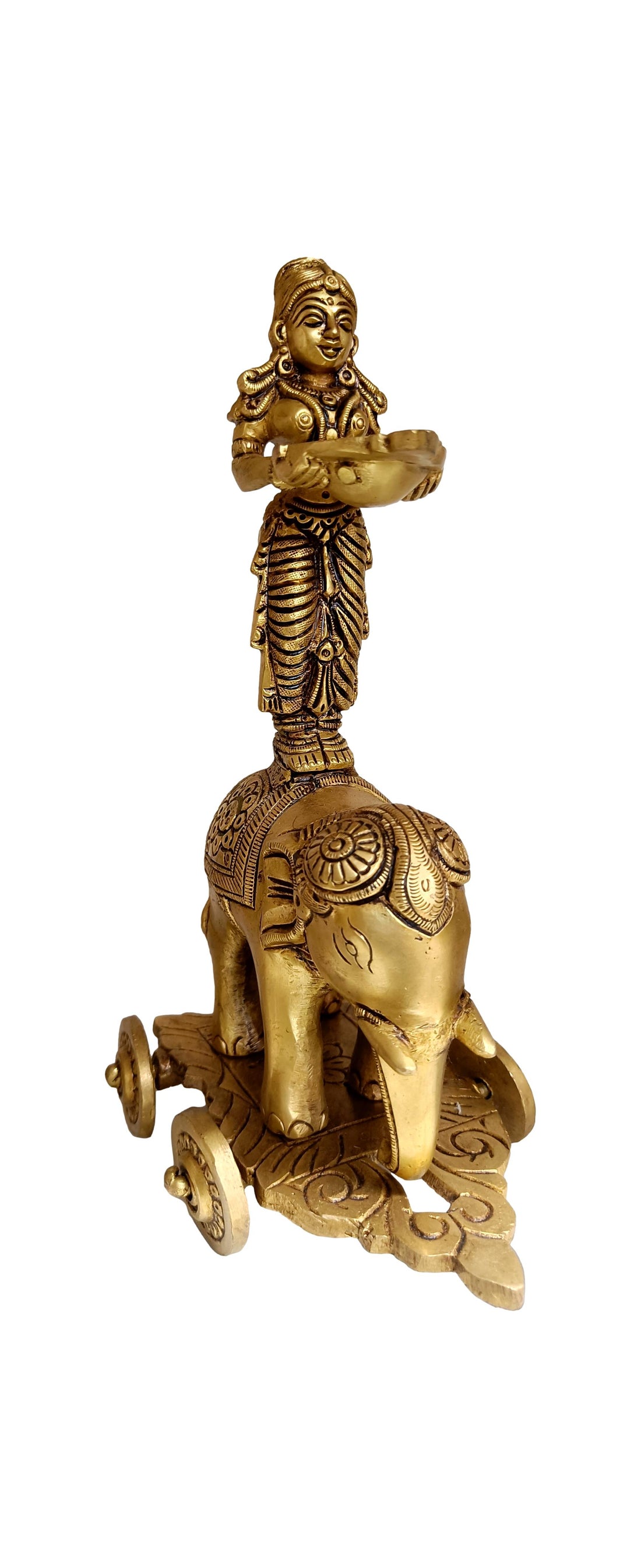 Brass Elephant Lamp
