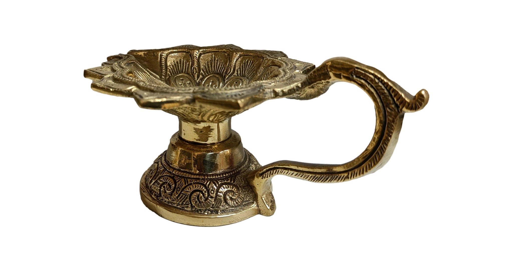 Brass Handle Diya
