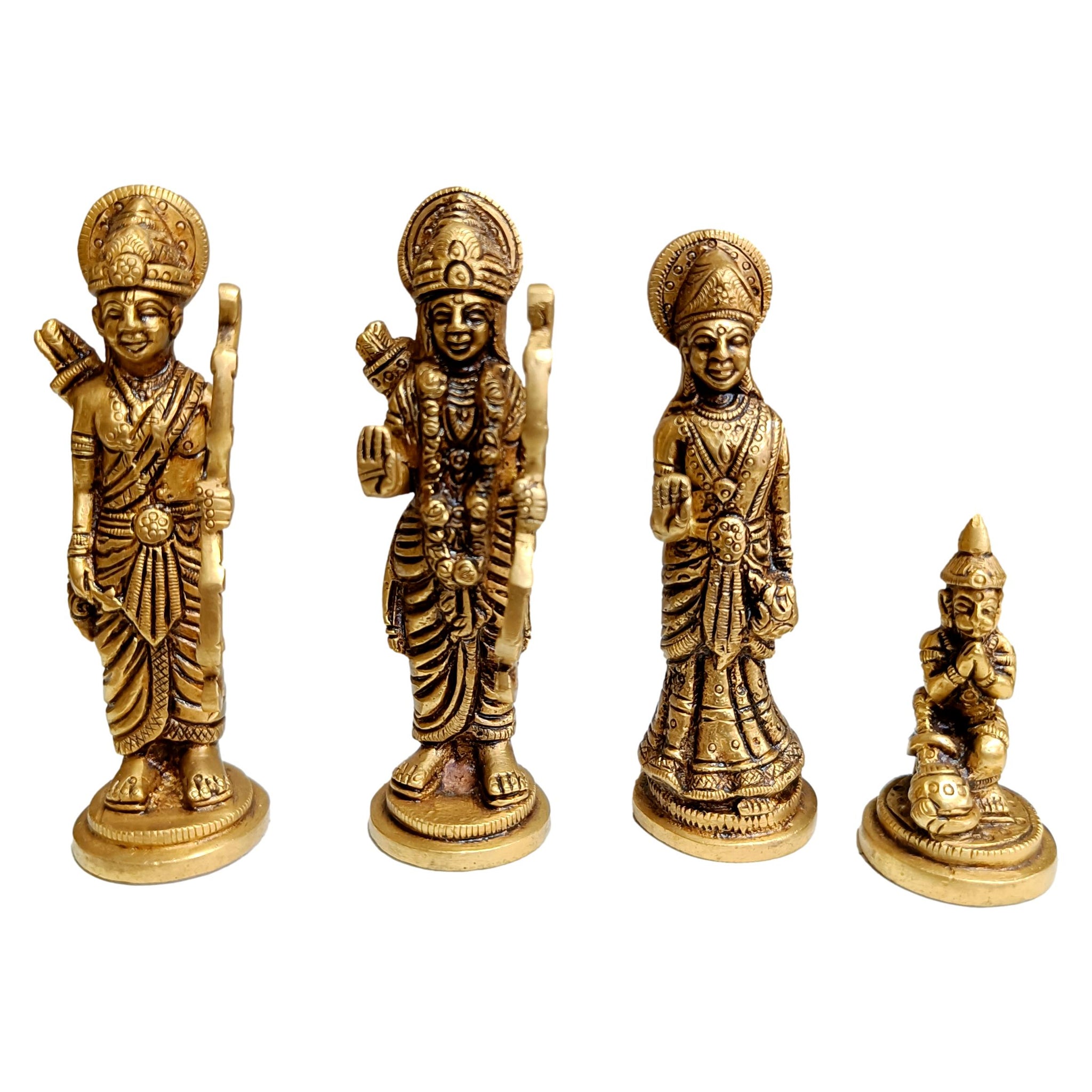 Brass Ram Parivar Idol-4.5 Inches