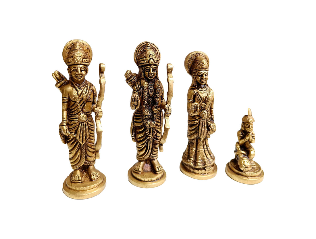 Brass Ram Parivar Idol-4.5 Inches