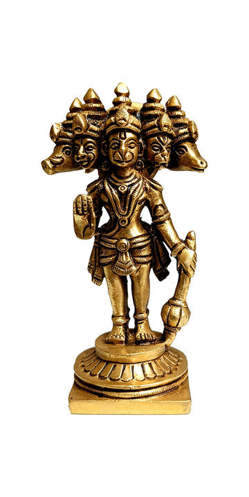 Brass 5 Face Hanuman
