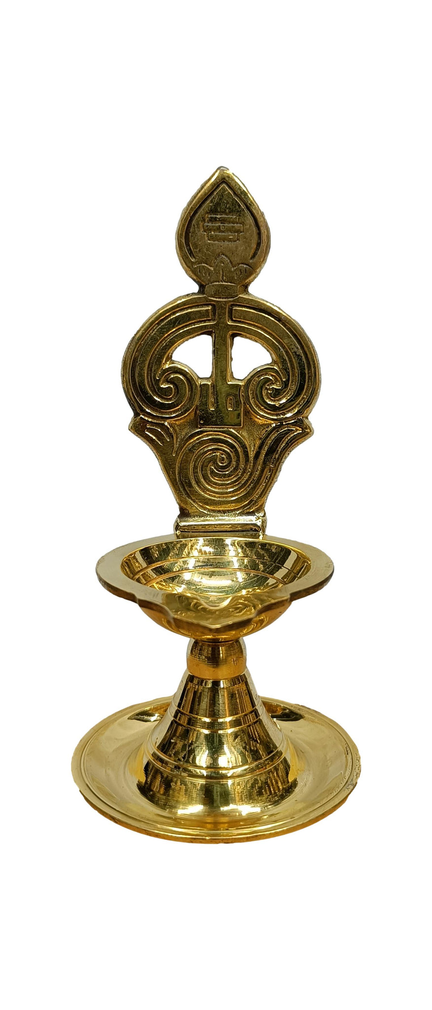 Brass Om Muruga Design Diya
