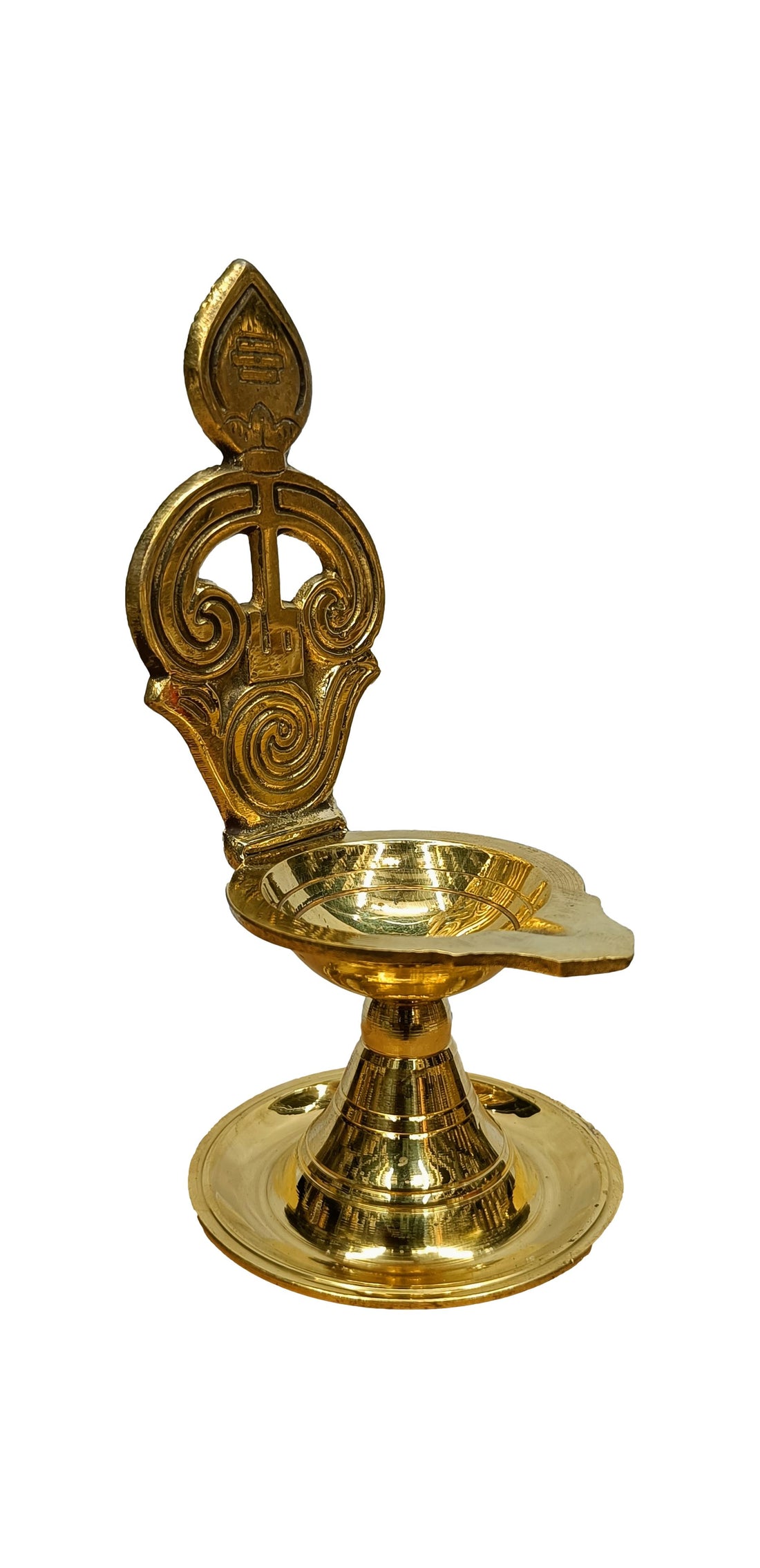 Brass Om Muruga Design Diya