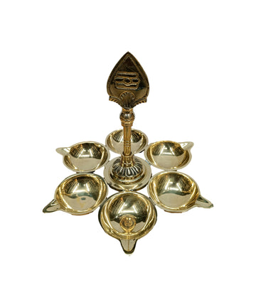 Brass Murugan Vel Vilakku