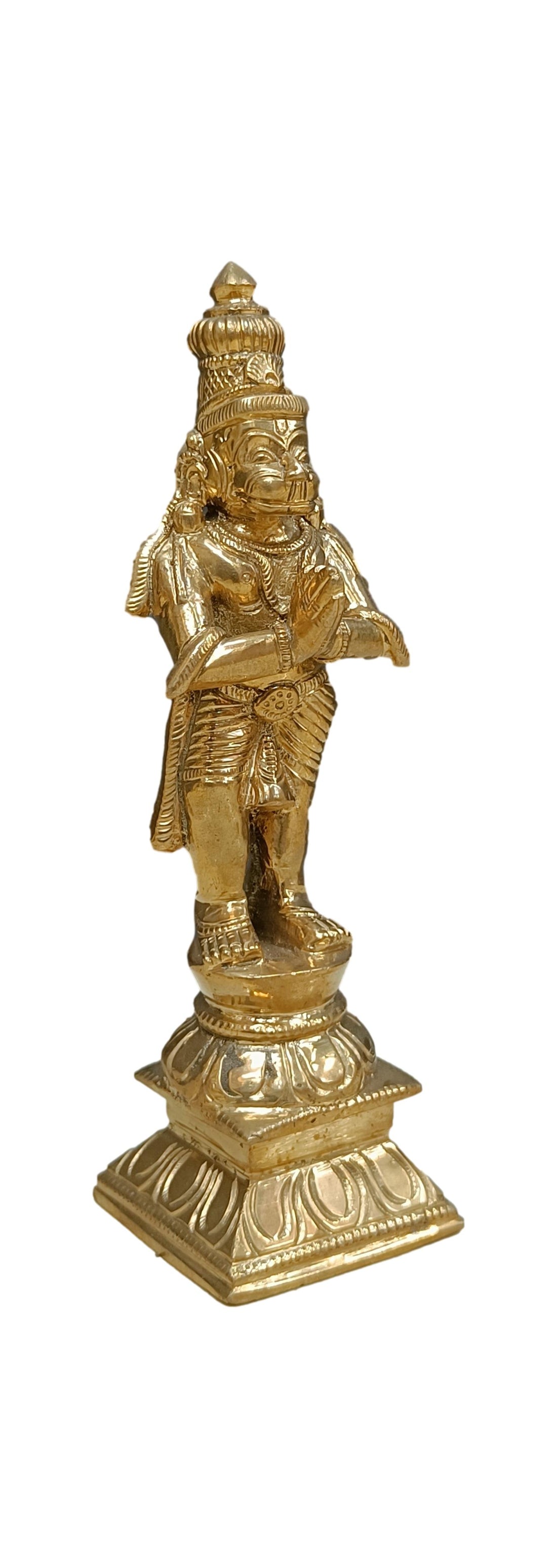Panchalogam Shri Bhakta Hanuman Idol - 7 Inches