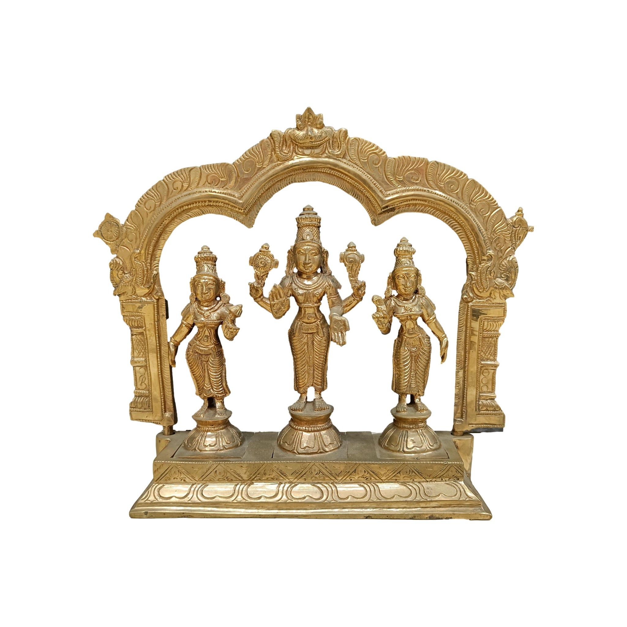 Panchalogam Srinivasa Perumal Idol Set with Pirabhai