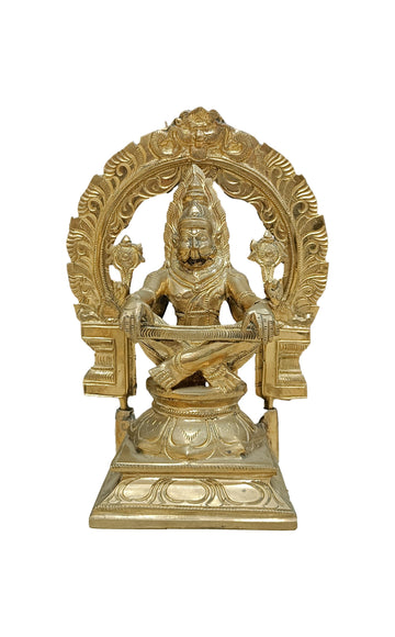 Panchalogam Yoga Narasimhar Idol - 9 inches