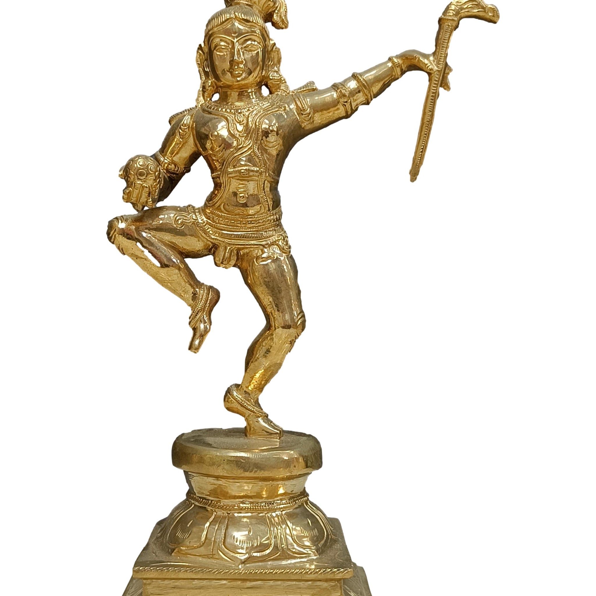 Panchalogha Dancing Krishna Idol - 12 Inches