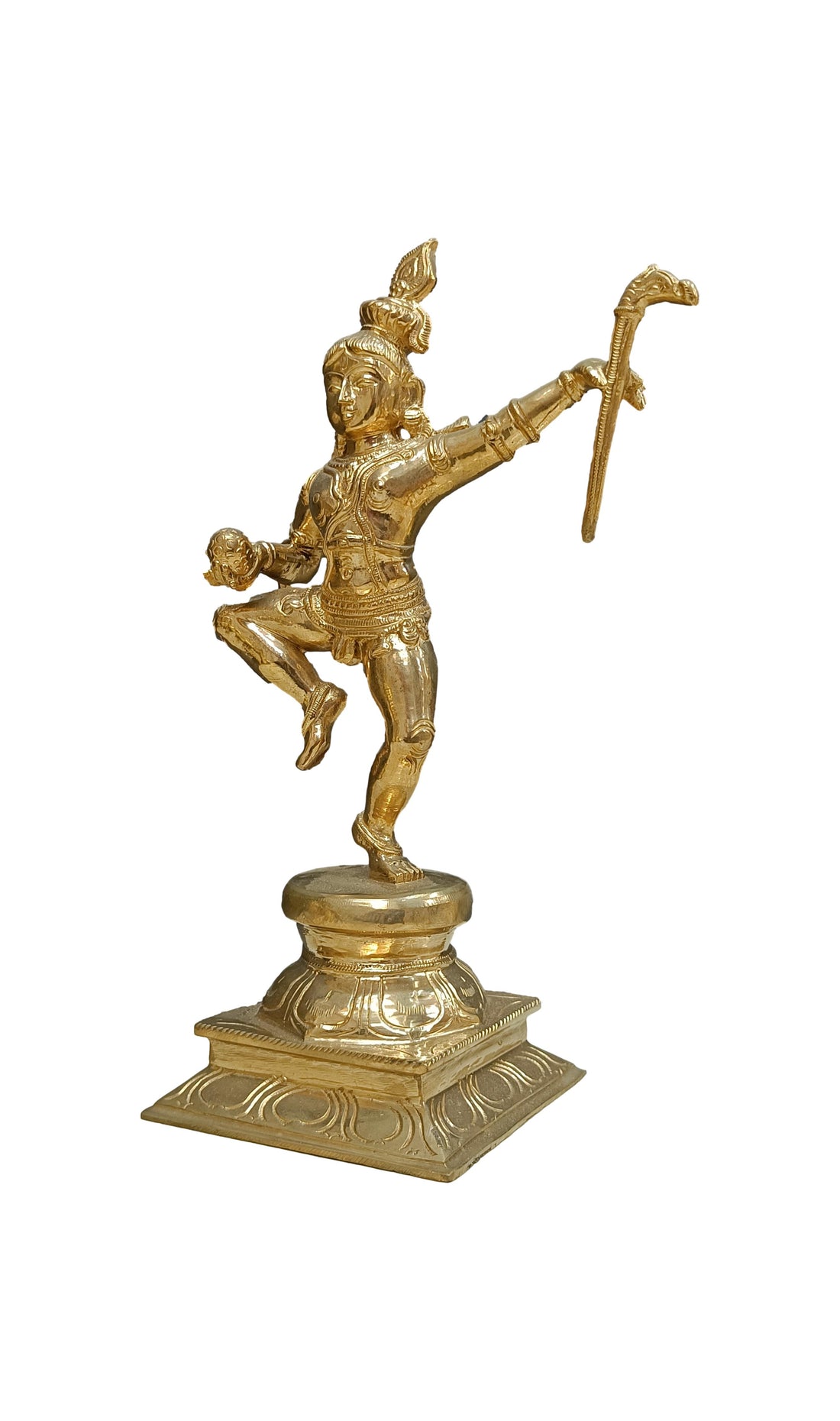 Panchalogha Dancing Krishna Idol - 12 Inches