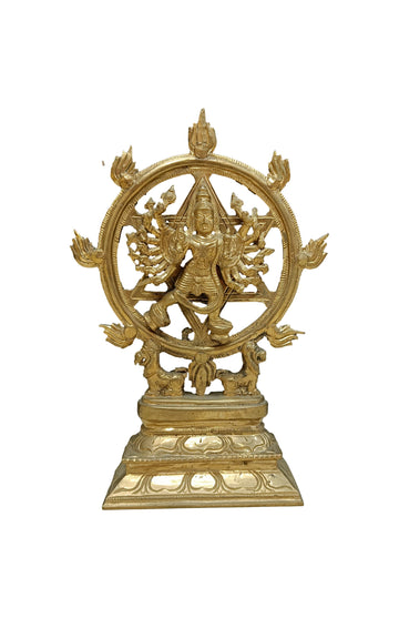 Sri Chakrathazhwar Panchalogam Idol -10 Inches