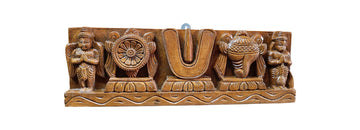 Wooden Wall Hanging Tiruman Sangu Chakara