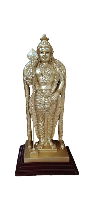 Sri MUrugan Standing Gold Polish Idol