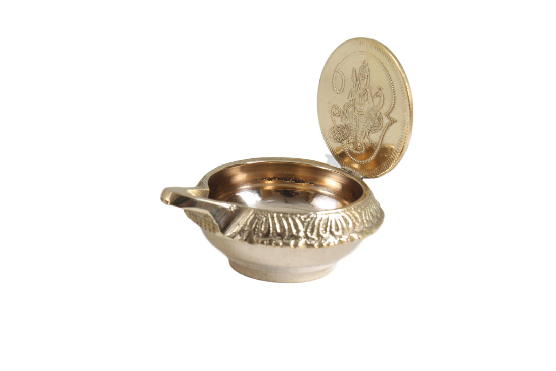 Brass Om Muruga Kubera Vilaku