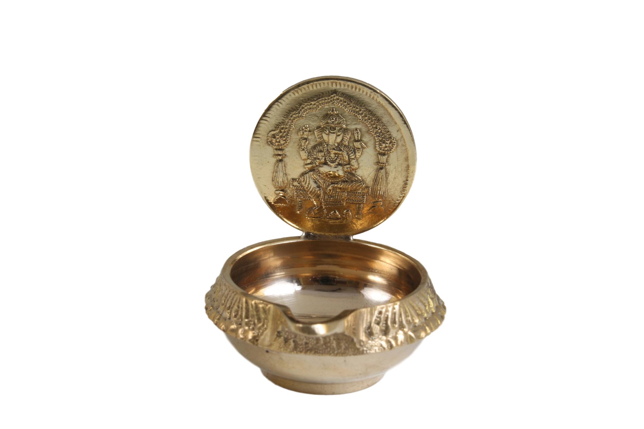 Brass Ganesh Kubera Vilaku