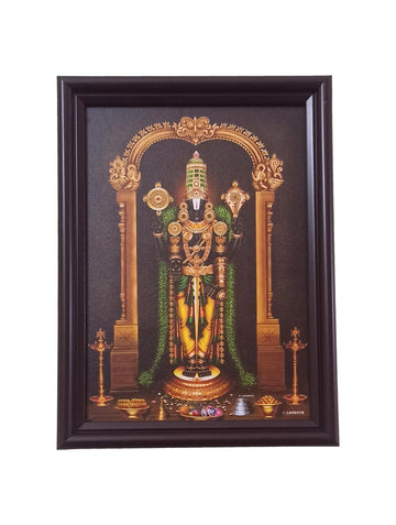 Srinivasa Perumal Sanu Chakaram Tulasi Malai Photo Frame