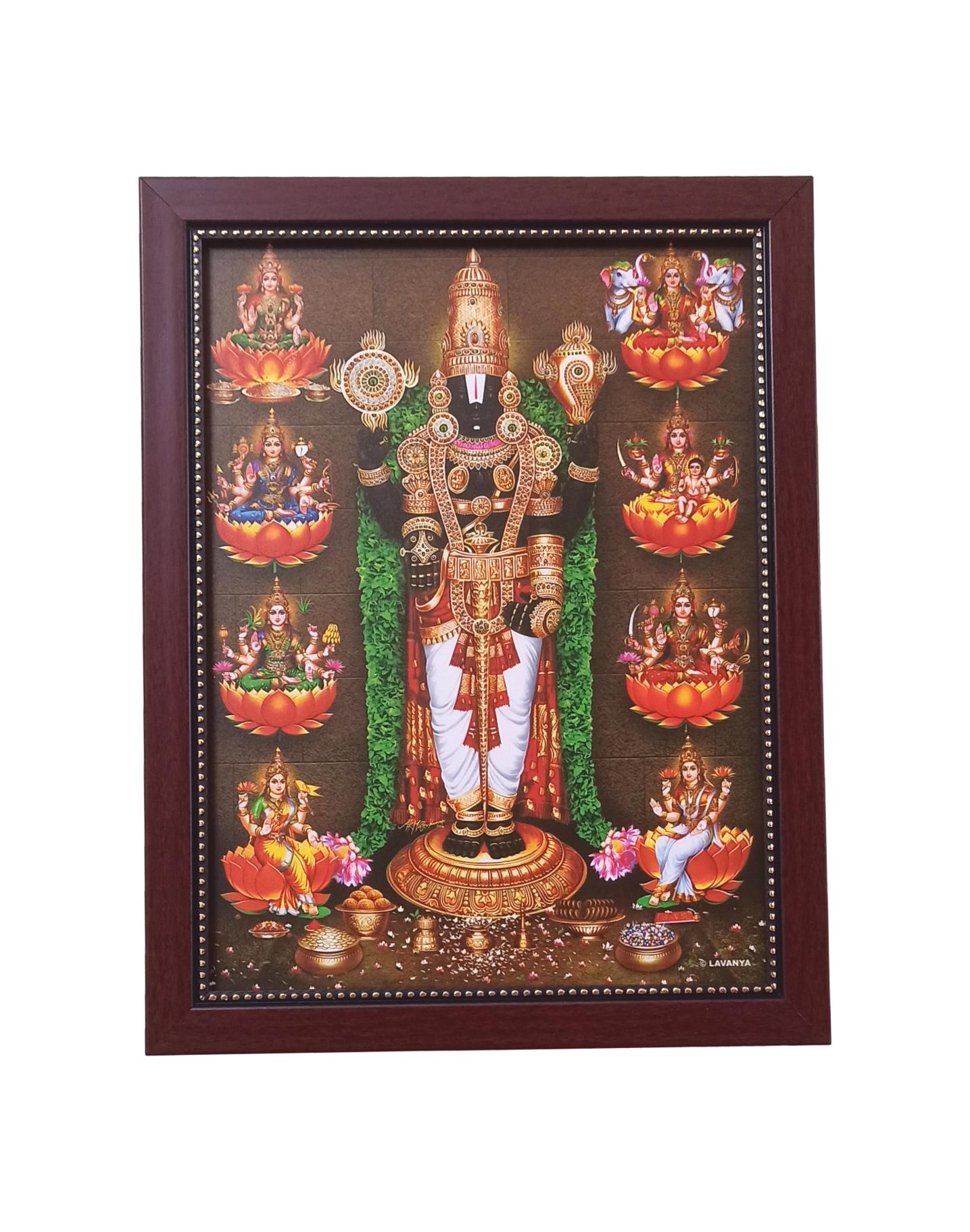 Srinivasa Perumal With Ashtalakshmi Photo Frame