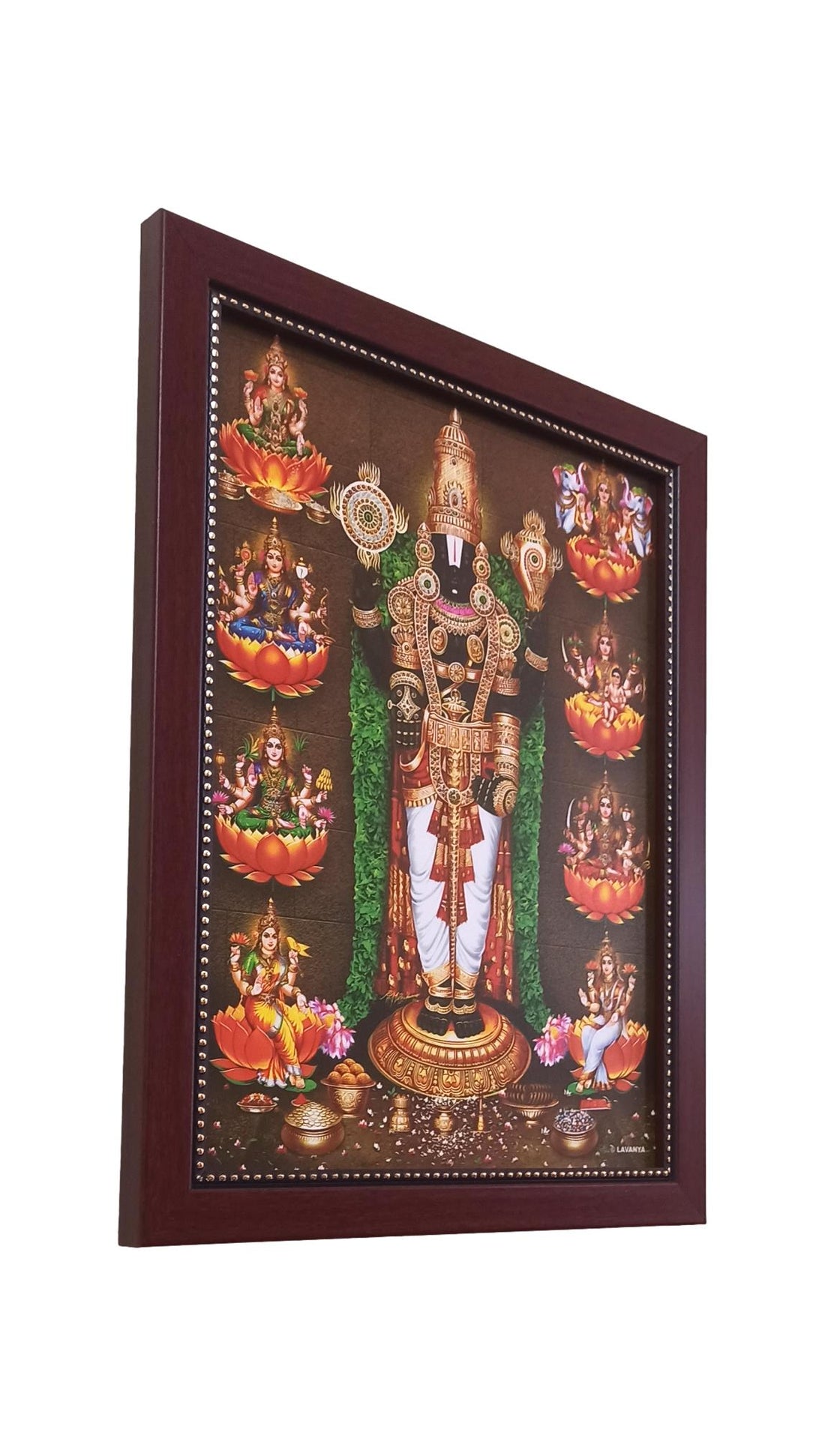 Srinivasa Perumal With Ashtalakshmi Photo Frame