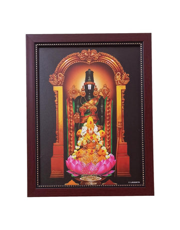 Tirupathi Balaji With Lakshmi Lotus