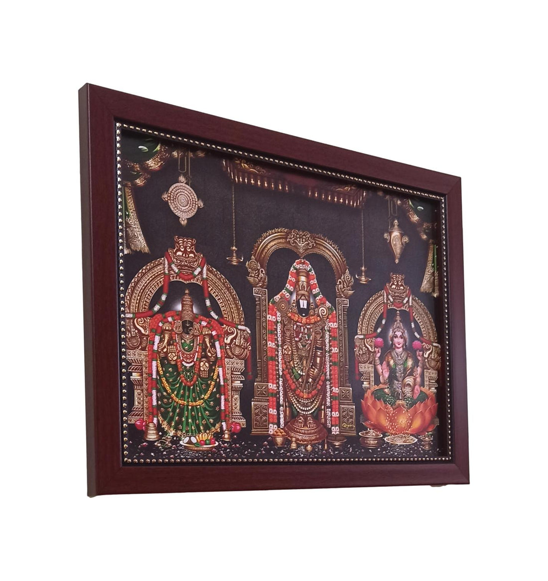 Tirupathi Balaji Thyar And Lakshmi Sangu Chakaram Photo Frame