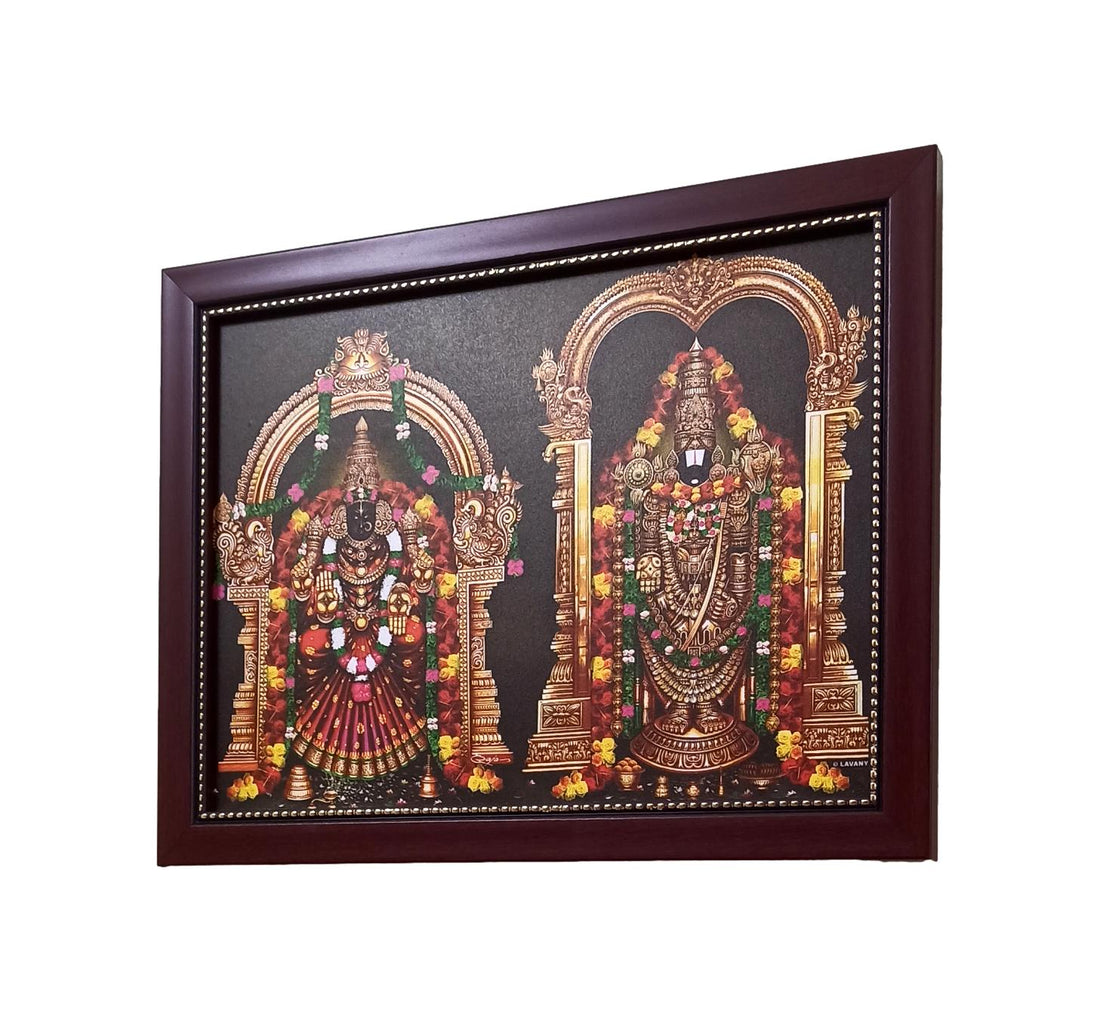 Tirupathi Balaji And Thayar Photo Frame