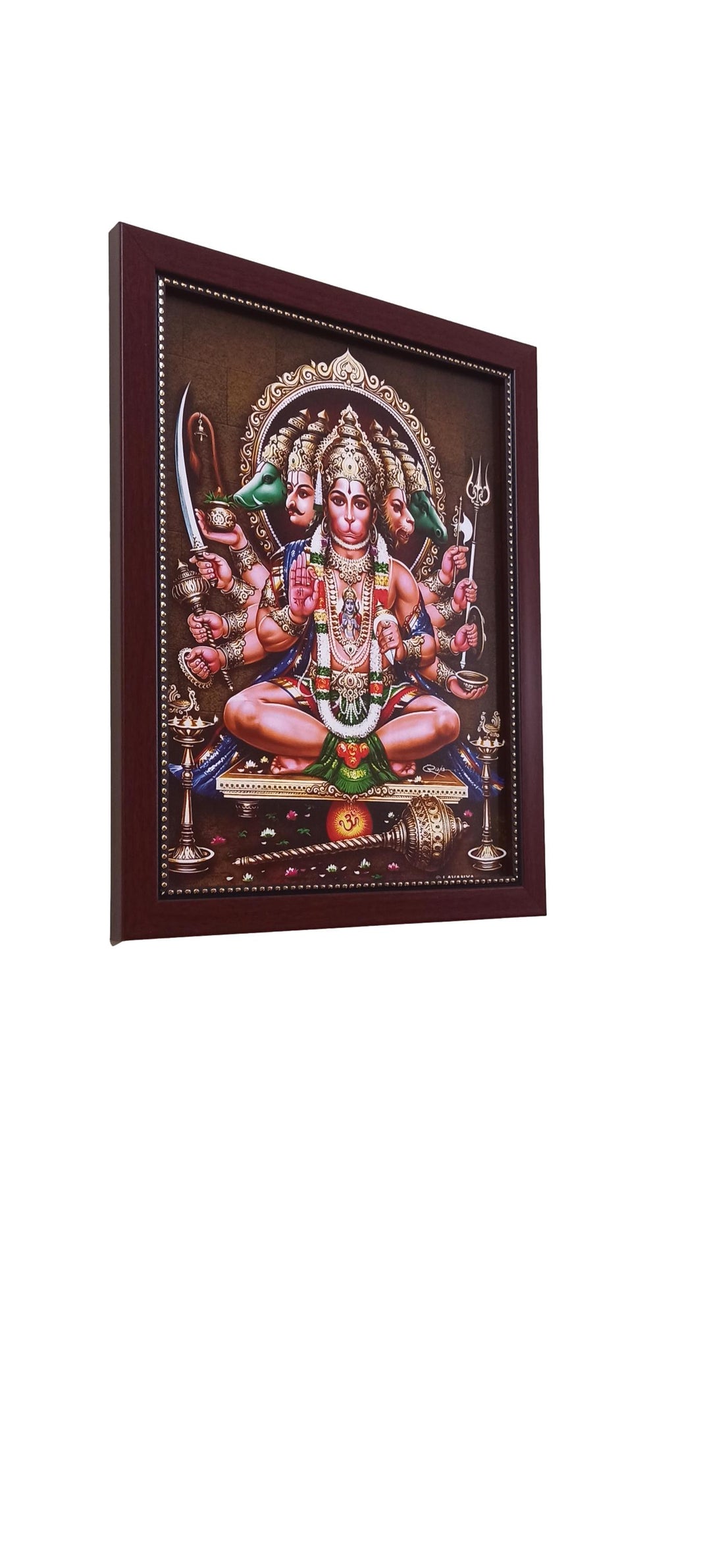 Sri Panchamuga Hanuman Photo Frame