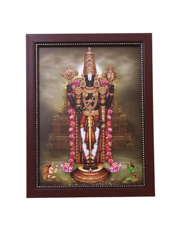 Srinivasa Perumal Garudan Hanuma Photo Frame