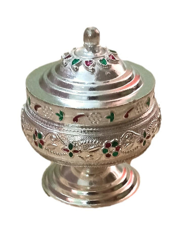 German Silver Kumkum Box