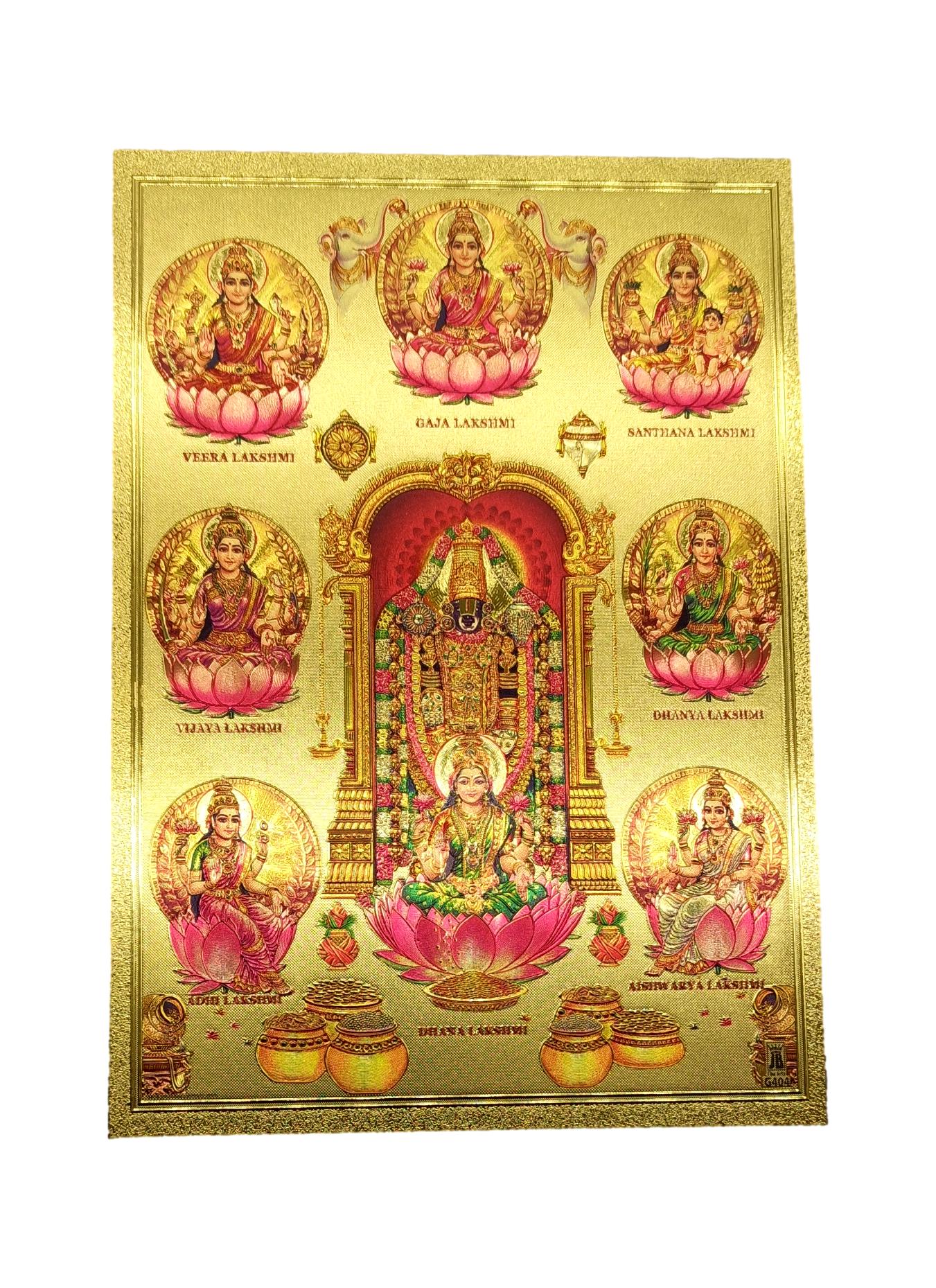 Tirupathi Perumal With Ashtalakshmi Fridge Magnet
