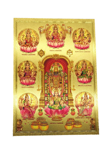 Tirupathi Perumal With Ashtalakshmi Fridge Magnet