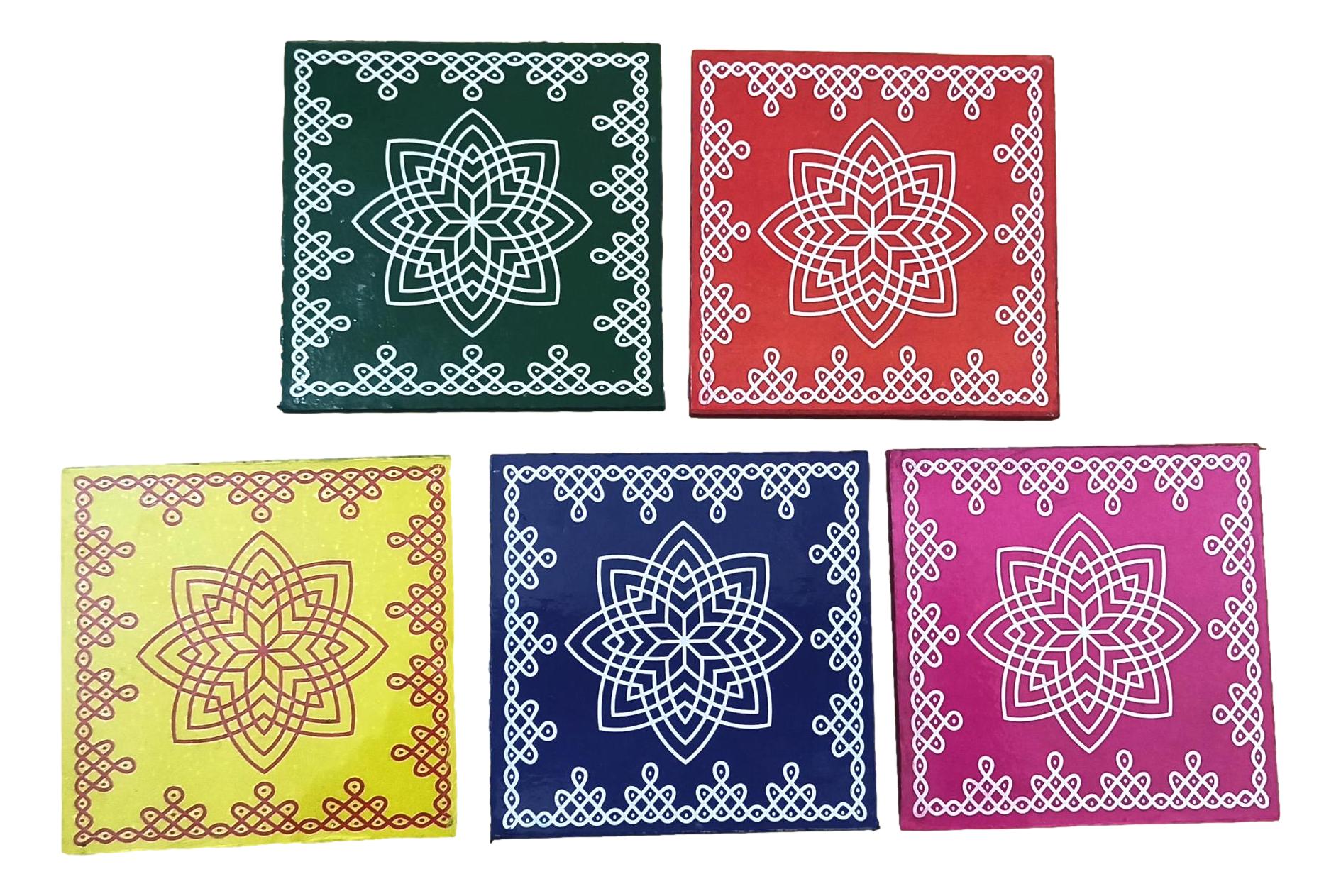 Hridaya Kamalam Lotus Wooden Stand Puja Chowki