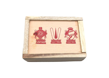 Wooden Vadakalai Tiruman Box Sliding Type