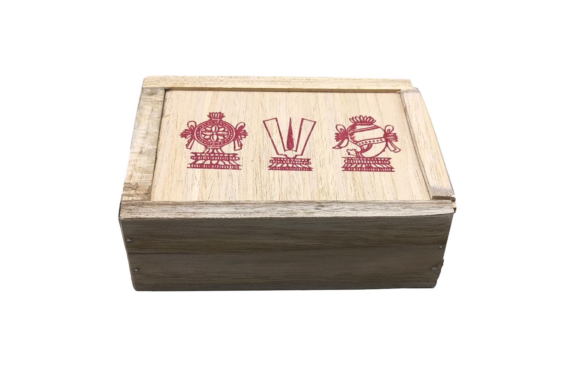 Wooden Thenkalai  Tiruman Box Sliding Type