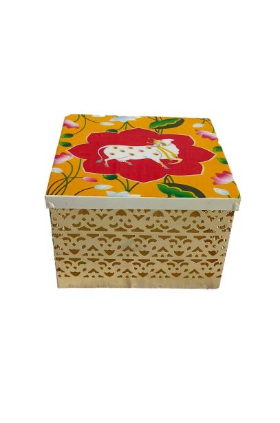 Pichwai Metal Gift Box