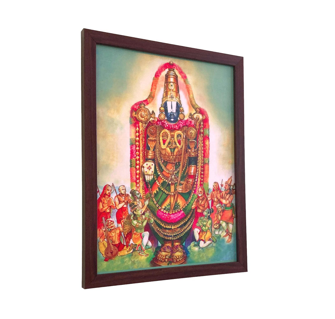 Sri Venkateshwara Perumal Antiqe Photo Frame