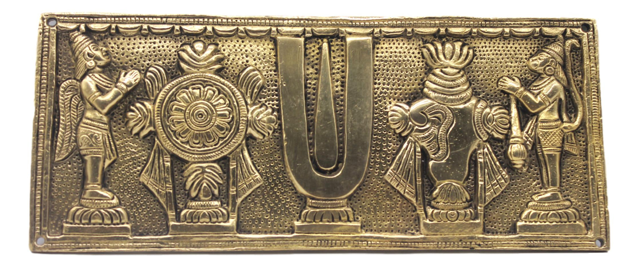 Brass Vadakalai Tiruman Sangu Chakaram Garudan Hanuman