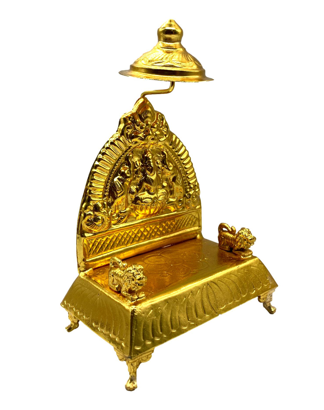 Gajalakshmi Gold Colour Chowki with Umbrella