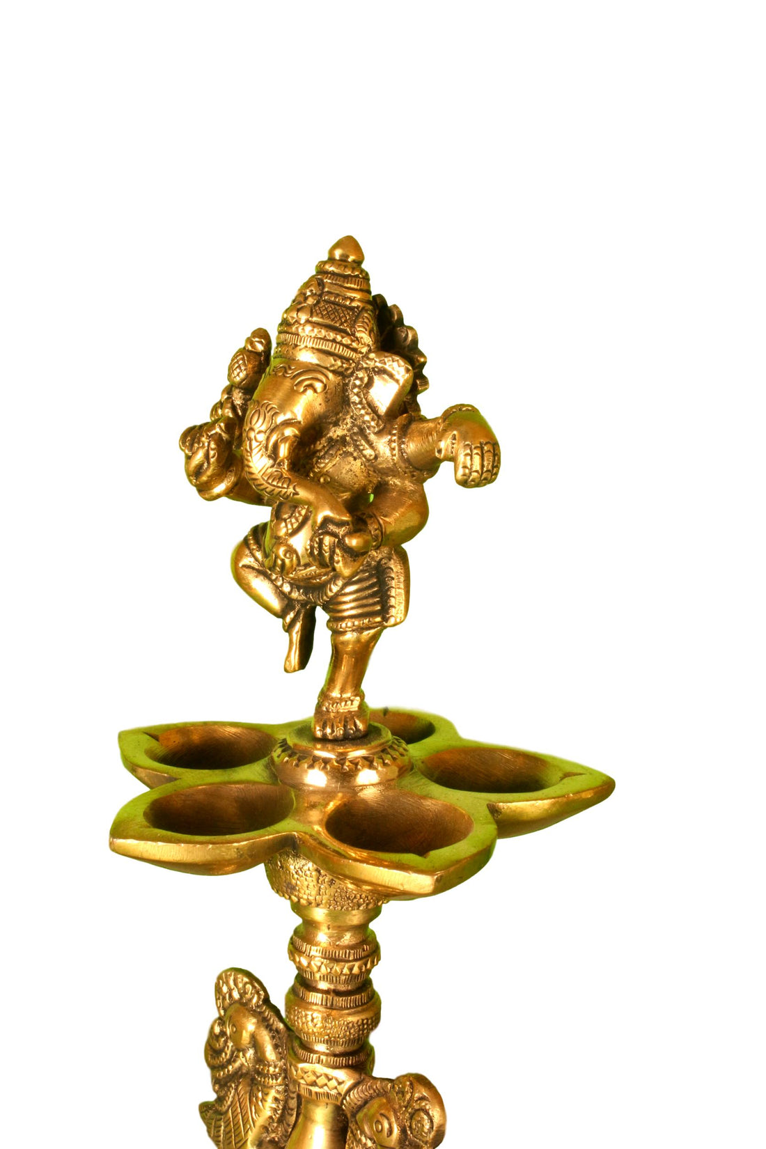 Ganesha Lamp in Brass