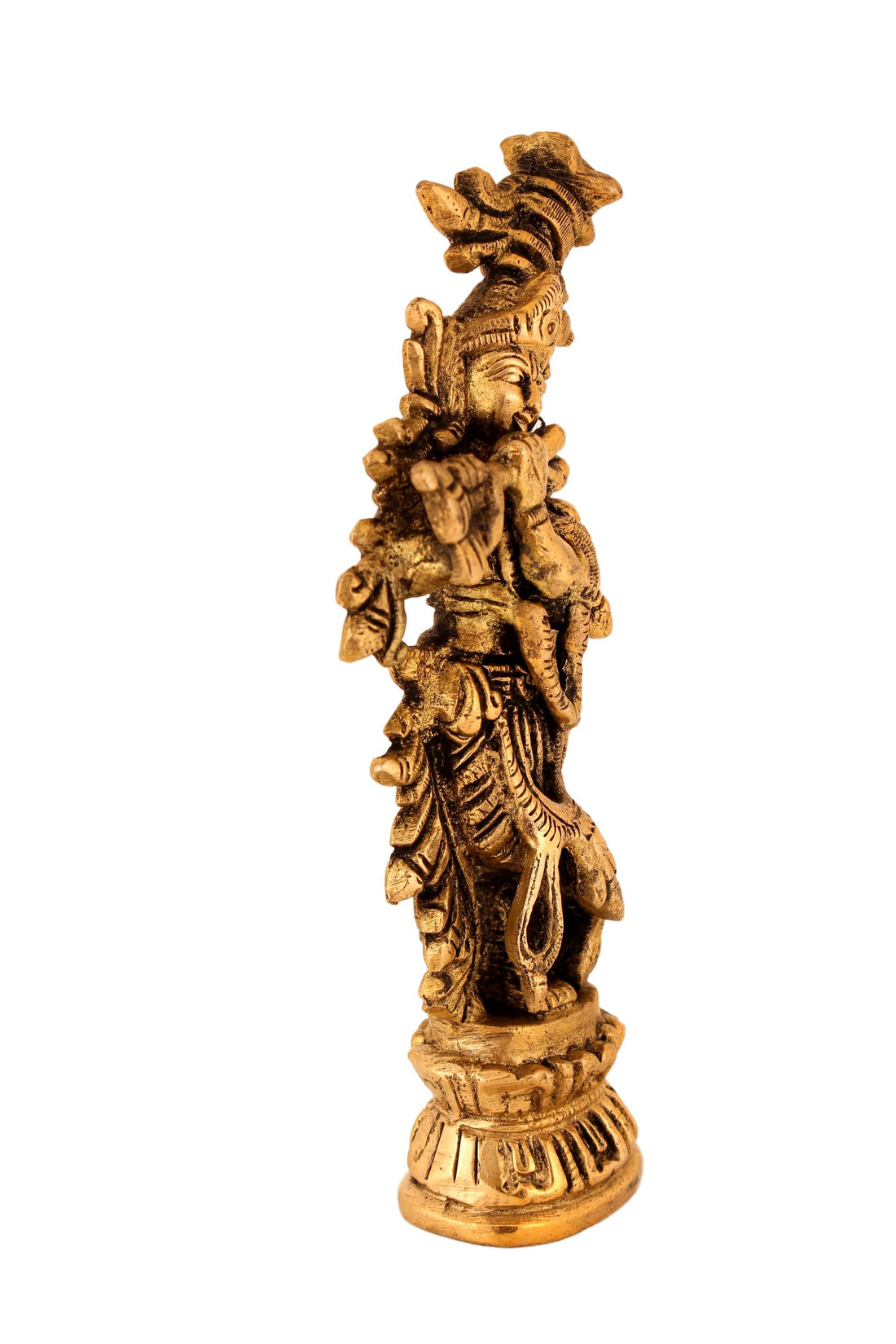 Brass Krishna Idol Small