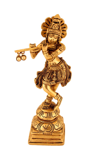 Brass Krishna Idol