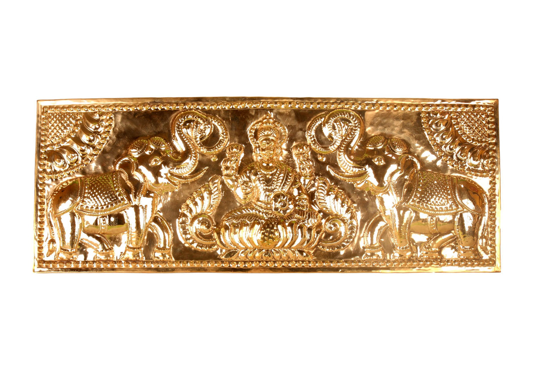 Brass Gajalakshmi Wall Decor