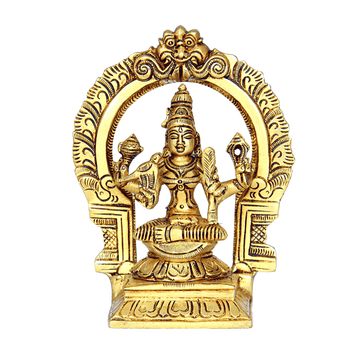 Brass Kamatchi Amman With Thiruvachi