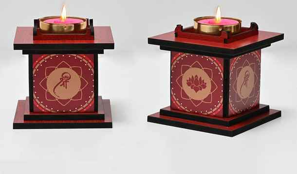 Tulsi Maadam Model Lamp Stand / Gift and Decor (Pack of 2)