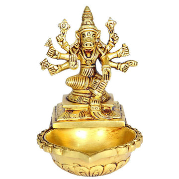 Brass Sri Varahi Amman Vilakku