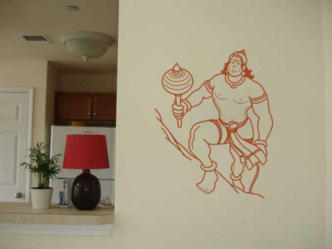 Mighty Hanuman Wall Sticker