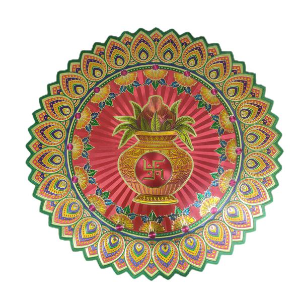 Rangoli Golden Metalic Sticker