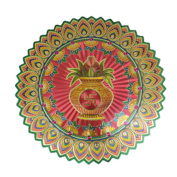 Rangoli Golden Metalic Sticker