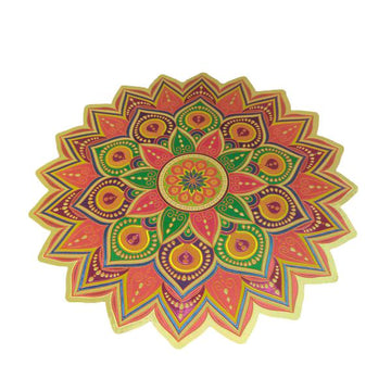 Rangoli Golden Metalic Sticker