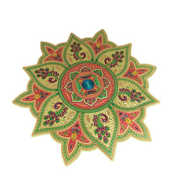 Rangoli Golden Metalic Sticker